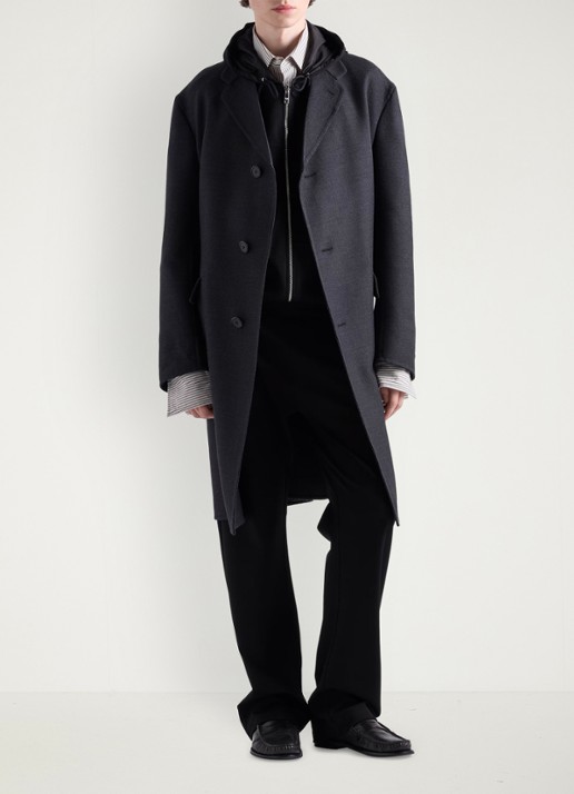 Prada Jack met logo en capuchon - voorkant 5 zwart