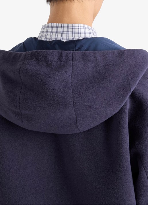 Prada Jack met steekzakken en capuchon - detail 4 donkerblauw