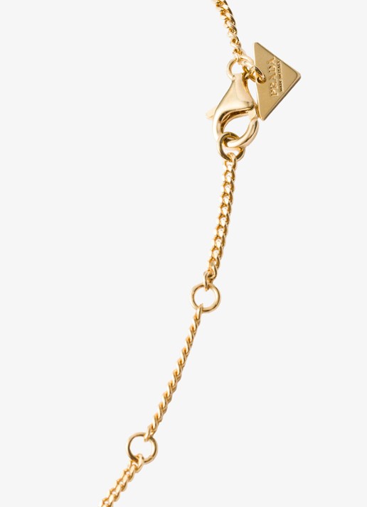 Prada Ketting met logo - detail 3 goud