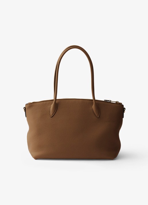 Prada Large schoudertas van kalfsleer - achterkant bruin