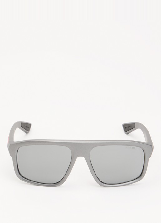 Prada Linea Rossa Piloten zonnebril PS B02S - detail 2 grijs