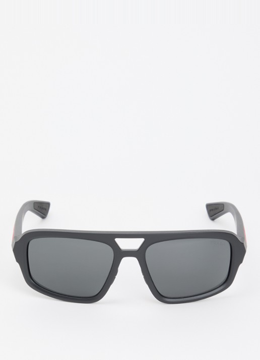 Prada Linea Rossa Piloten zonnebril PS B11SU - detail 2 grijs