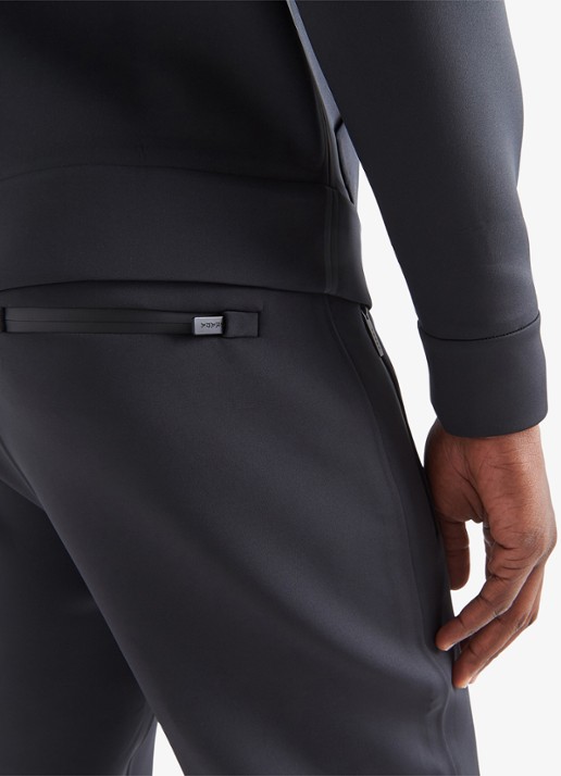 Prada Linea Rossa slim fit joggingbroek met ritszakken - detail 5 zwart