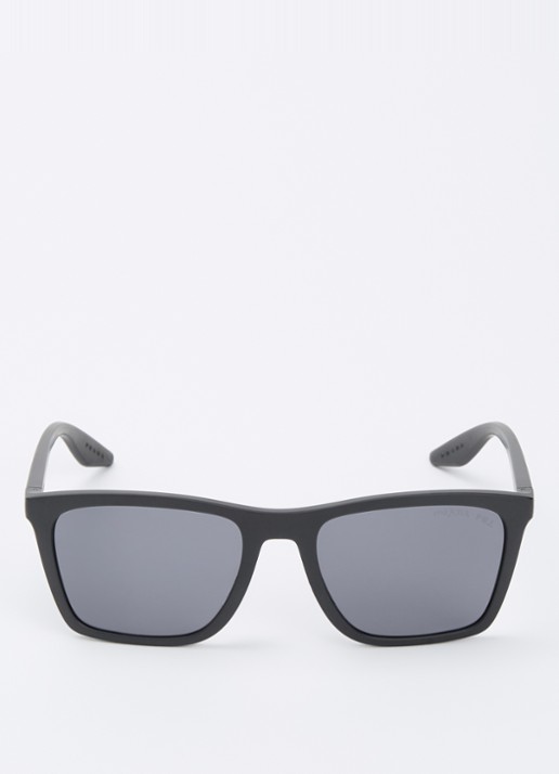 Prada Linea Rossa Wayfarer zonnebril gepolariseerd PS B08S - detail 2 zwart