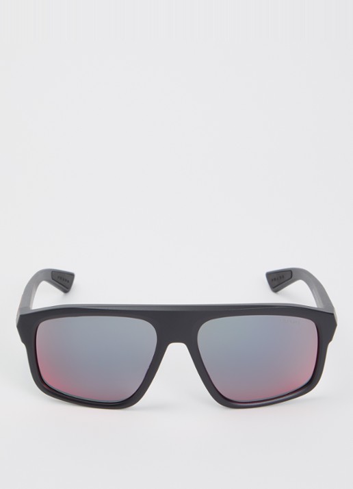 Prada Linea Rossa Wayfarer zonnebril PS B02S - detail 2 zwart