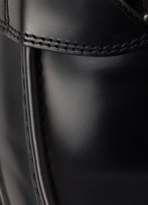 Prada Loafer van leer - detail 3 zwart