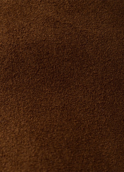 Prada Loafer van suède met logo - detail 5 bruin