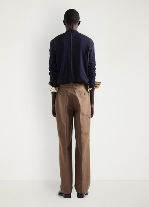 Prada Loose fit chino met steekzakken - achterkant 5 bruin