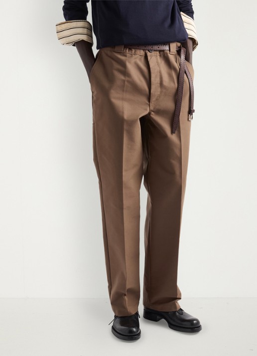 Prada Loose fit chino met steekzakken