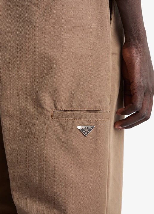 Prada Loose fit chino met steekzakken - detail 4 bruin