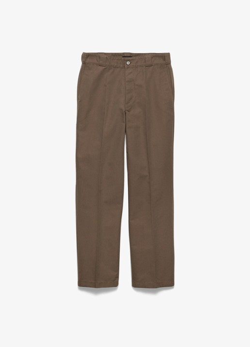 Prada Loose fit chino met steekzakken - voorkant bruin