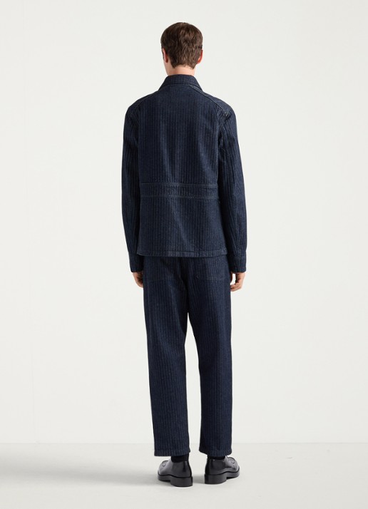 Prada Loose fit jeans met donkere wassing - achterkant indigo