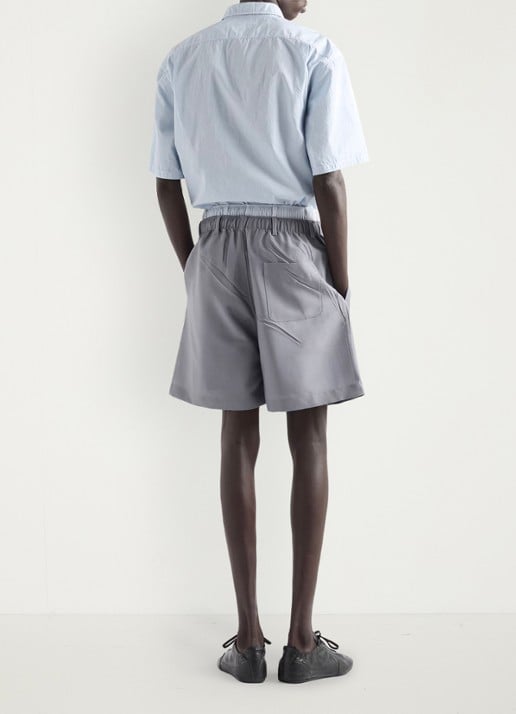 Prada Loose fit overhemd met borstzak - achterkant 5 lichtblauw