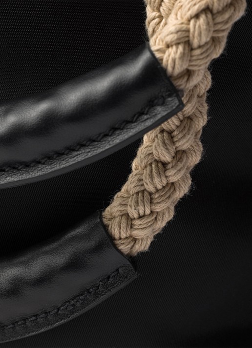 Prada Mariner Re-Nylon Small schoudertas met logo - detail 4 zwart