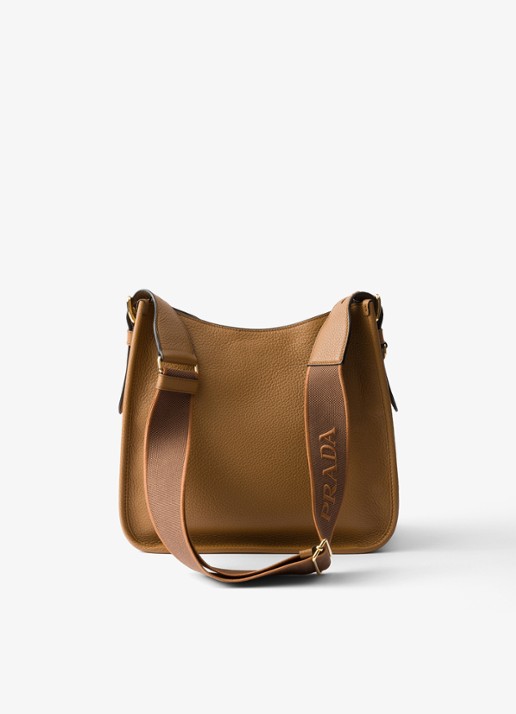 Prada Medium schoudertas van kalfsleer - achterkant 4 camel