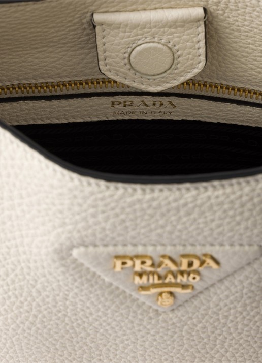 Prada Medium schoudertas van kalfsleer - detail 3 wit