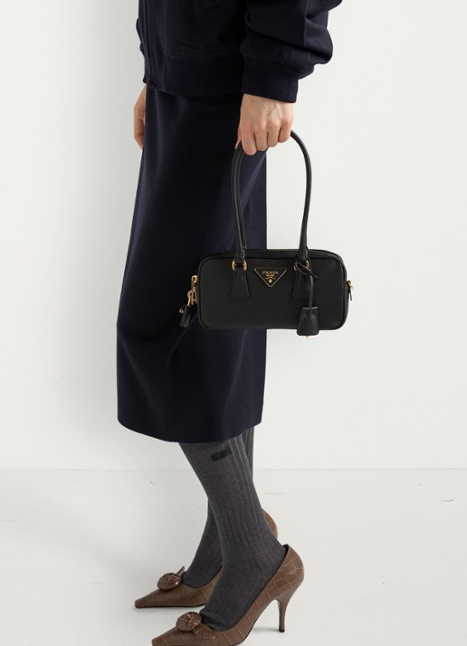Prada Mini handtas van kalfsleer - detail 4 zwart