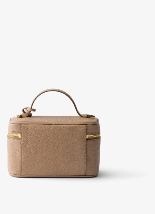 Prada Mini handtas van kalfsleer - achterkant beige