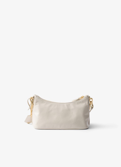Prada Mini schoudertas van kalfsleer - achterkant 4 wit