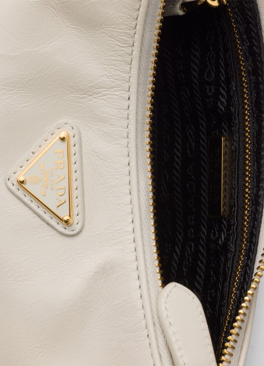 Prada Mini schoudertas van kalfsleer - detail 3 wit