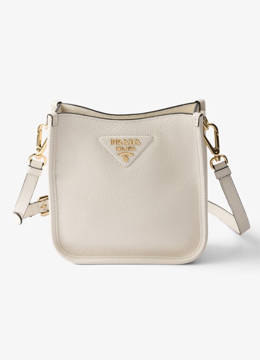 Prada Mini schoudertas van leer - detail 4 wit