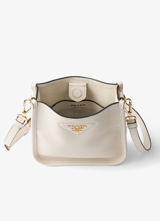 Prada Mini schoudertas van leer - detail 5 wit