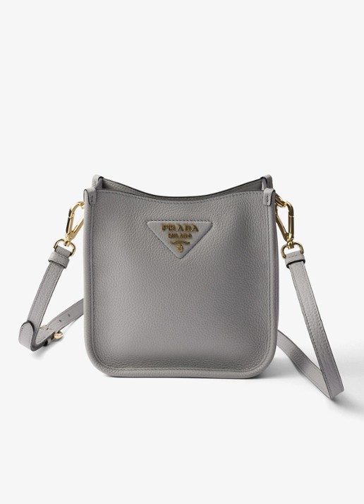 Prada Mini schoudertas van leer - detail 4 grijs