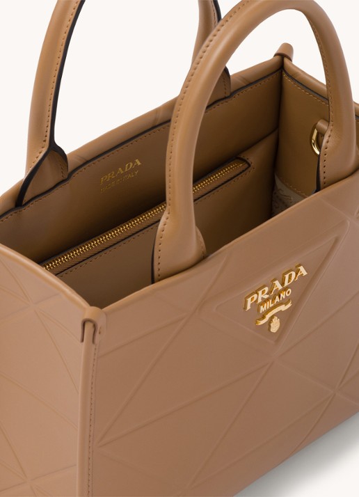 Prada Mini Symbole handtas van leer - detail 5 camel