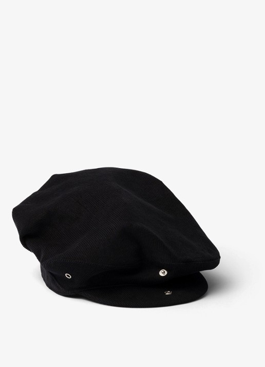 Prada Muts van corduroy met logoborduring