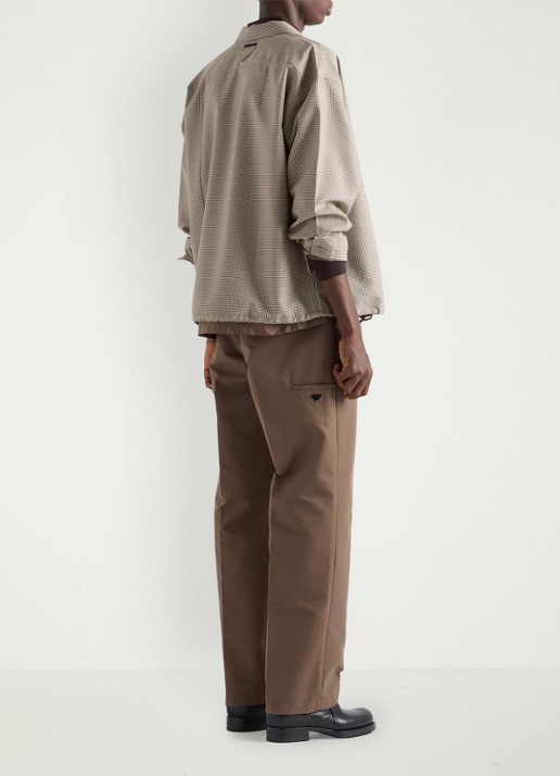 Prada Overshirt van scheerwol - achterkant 6 beige