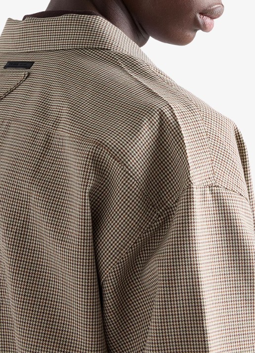 Prada Overshirt van scheerwol - detail 3 beige