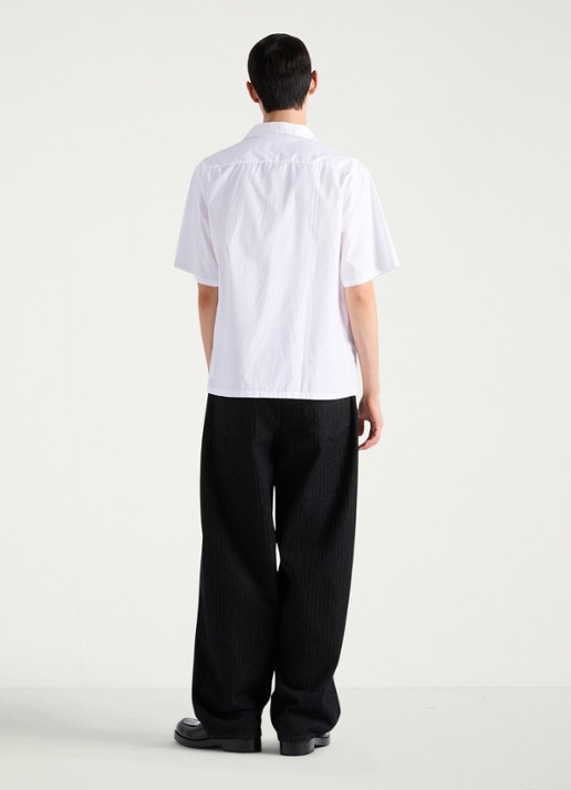 Prada Oversized fit overhemd met borstzak - achterkant wit