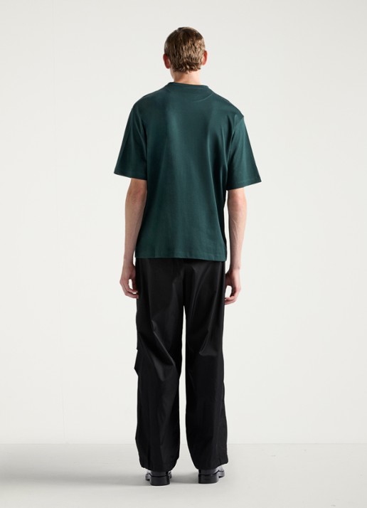 Prada Oversized T-shirt met logo - achterkant 5 donkergroen
