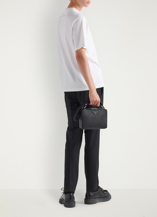 Prada Oversized T-shirt met logo - achterkant 3 wit