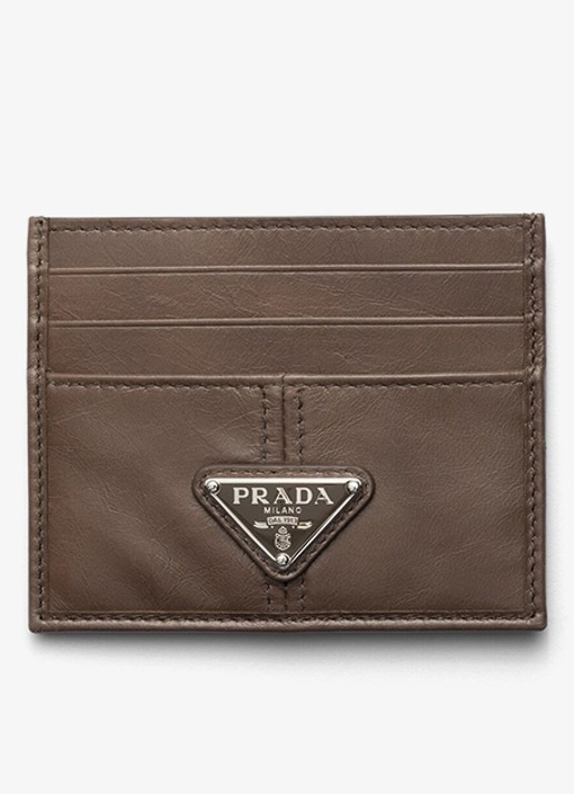 Prada Pasjeshouder van kalfsleer