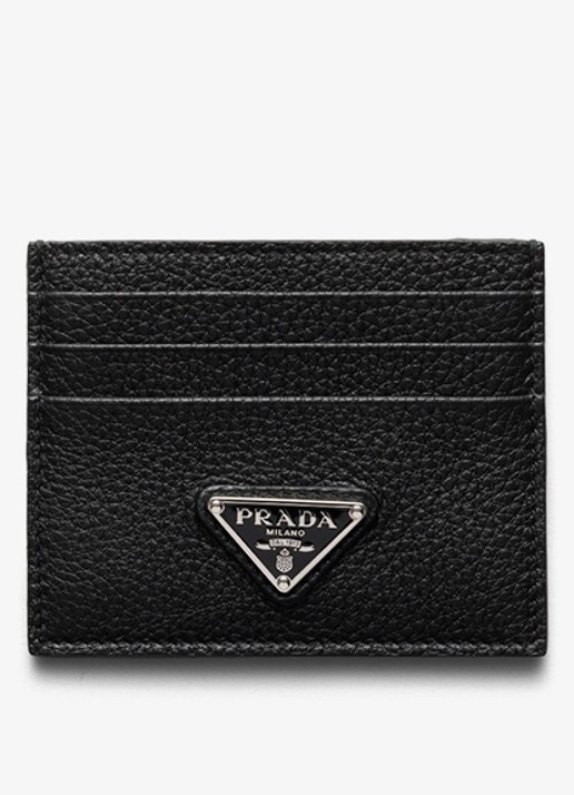 Prada Pasjeshouder van leer met logo