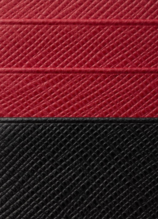 Prada Pasjeshouder van leer met logo - detail 3 zwart