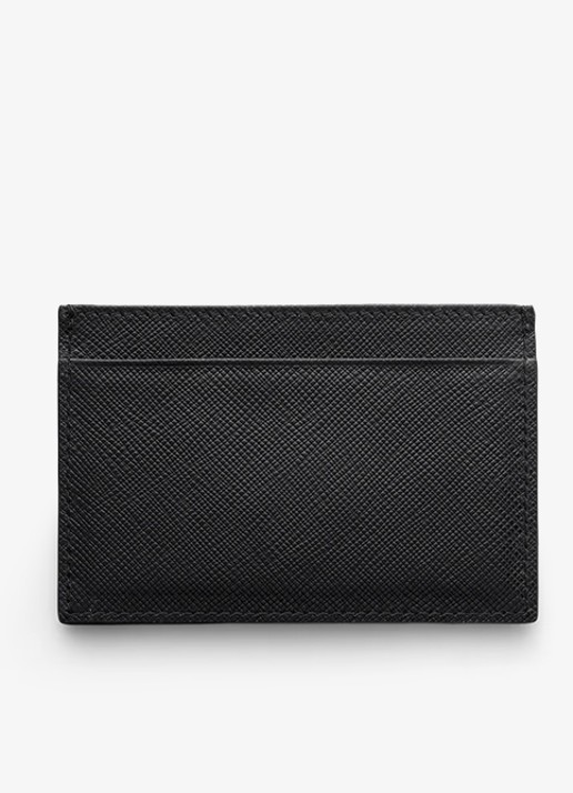 Prada Pasjeshouder van leer - voorkant 2 zwart
