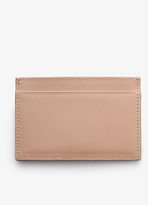 Prada Pasjeshouder van leer - voorkant 4 beige