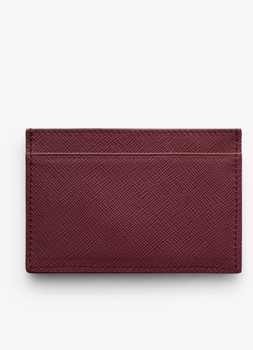 Prada Pasjeshouder van leer - voorkant 2 bordeauxrood