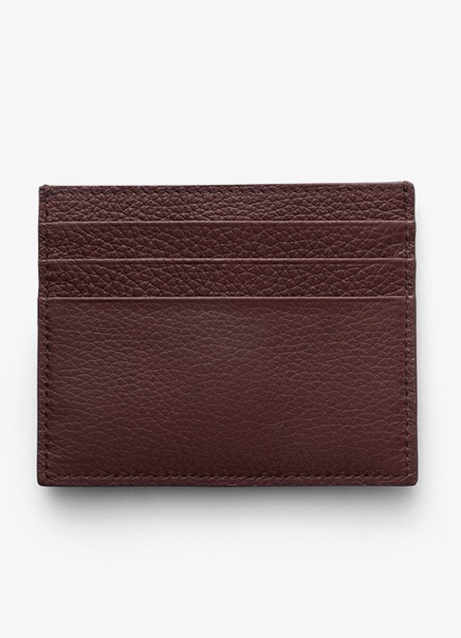 Prada Pasjeshouder van leer - voorkant 4 bordeauxrood