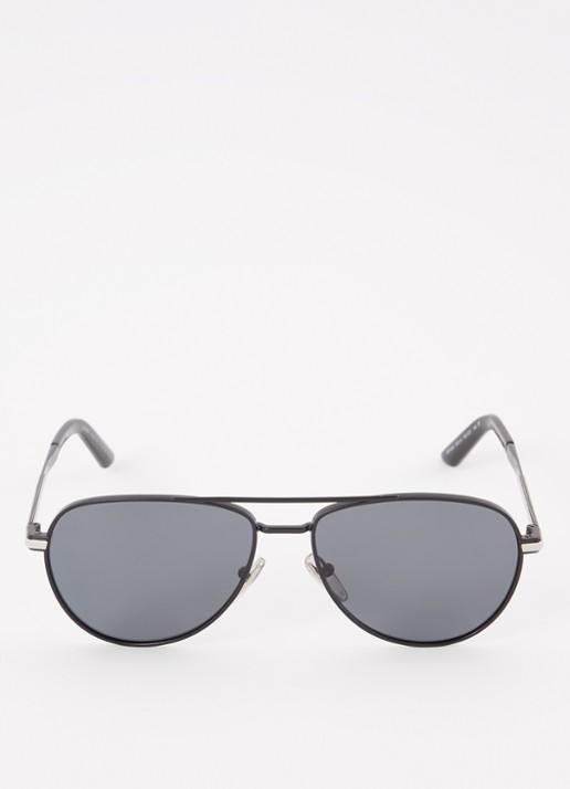 Prada Piloten zonnebril gepolariseerd PRA54S - detail zwart