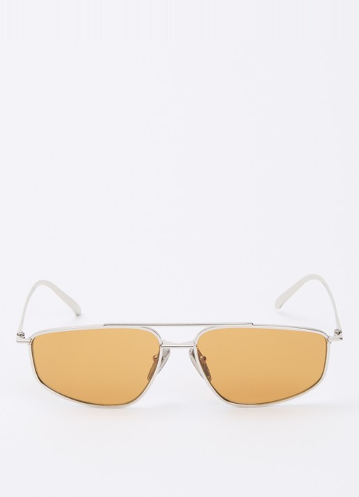 Prada Piloten zonnebril PR C51S - detail zilver