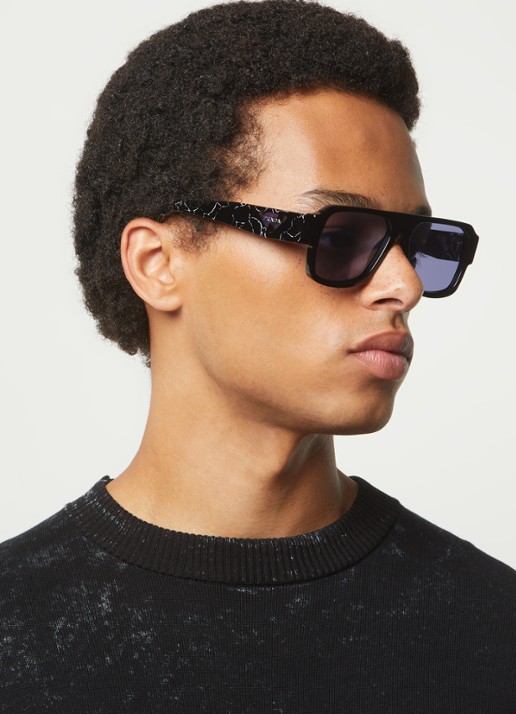 Prada Piloten zonnebril PR22YS  - voorkant 2 zwart