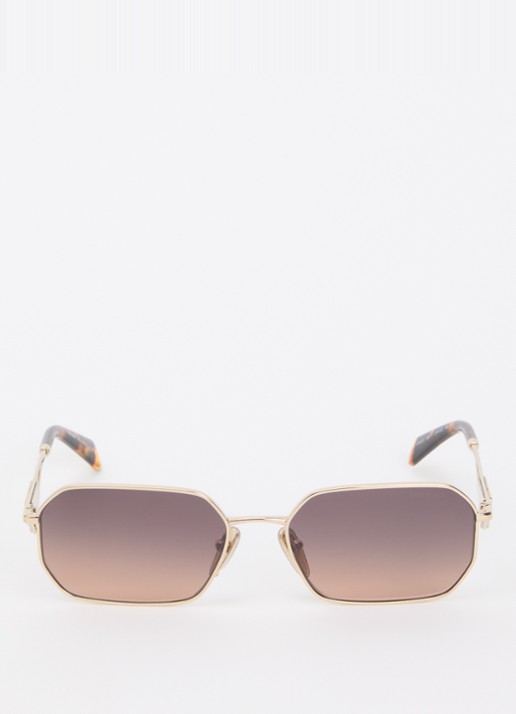 Prada Piloten zonnebril PS A51S - detail goud