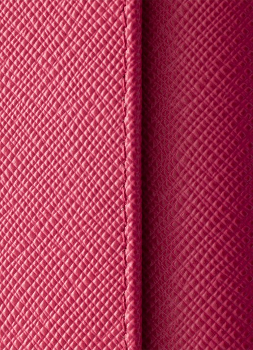 Prada Portemonnee van kalfsleer met afneembare schouderriem - detail 3 oudroze