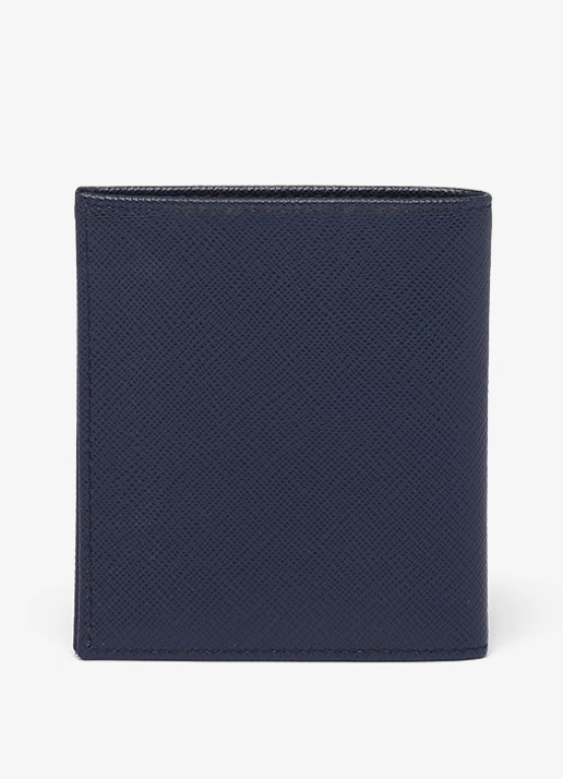 Prada Portemonnee van kalfsleer - achterkant donkerblauw