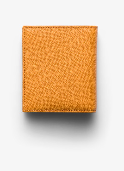 Prada Portemonnee van kalfsleer - achterkant 4 oranje