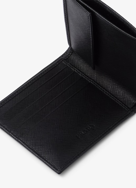 Prada Portemonnee van leer - detail 4 zwart