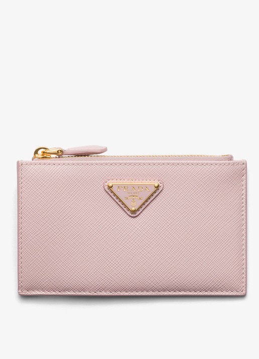 Prada Portemonnee van leer - voorkant oudroze